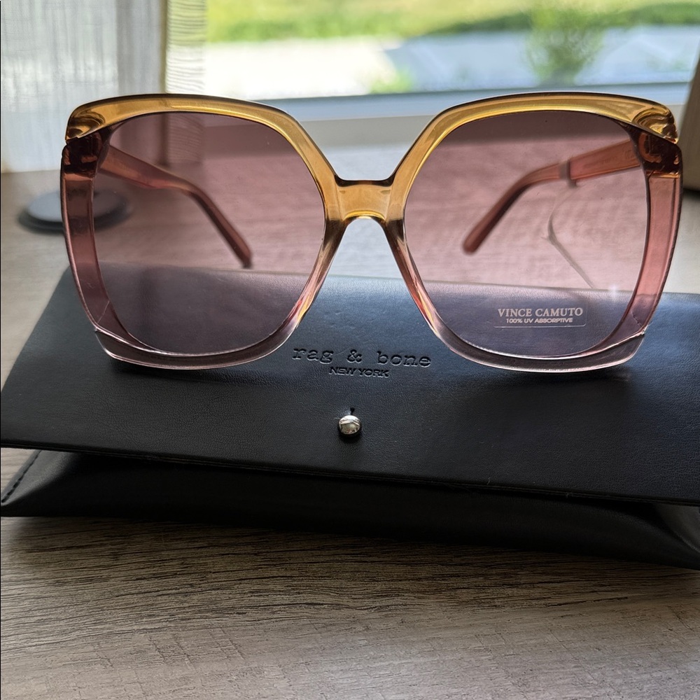 Vince Camuto Gradient Pink and Tan Sunglasses
